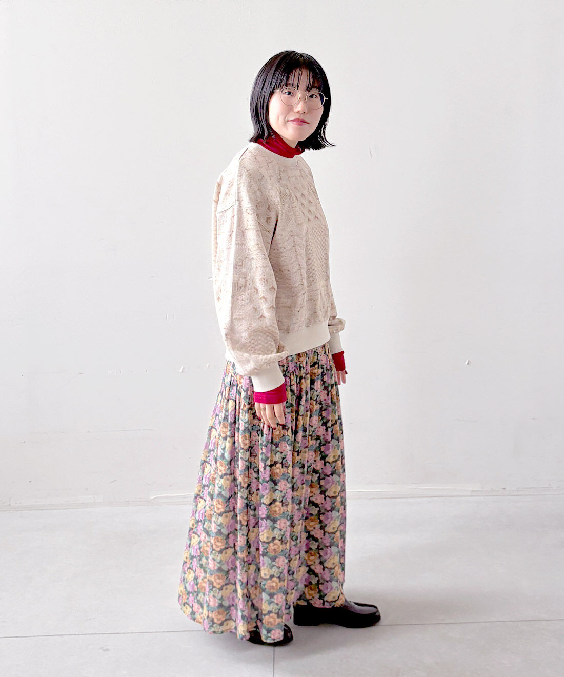 mensha!|まるでニット！？ 軽くてやわらかな ガーゼ裏毛トップスと[いっしょ買いで 220円OFF] ガーゼ タートルネックと〈ガーゼ〉カットソー タートルネックのコーディネート