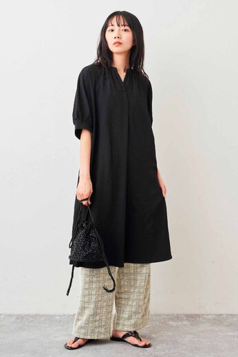 Live in comfort［リブインコンフォート］ | さらりサッカーチュニックワンピ〈ＢＫ〉リブイン