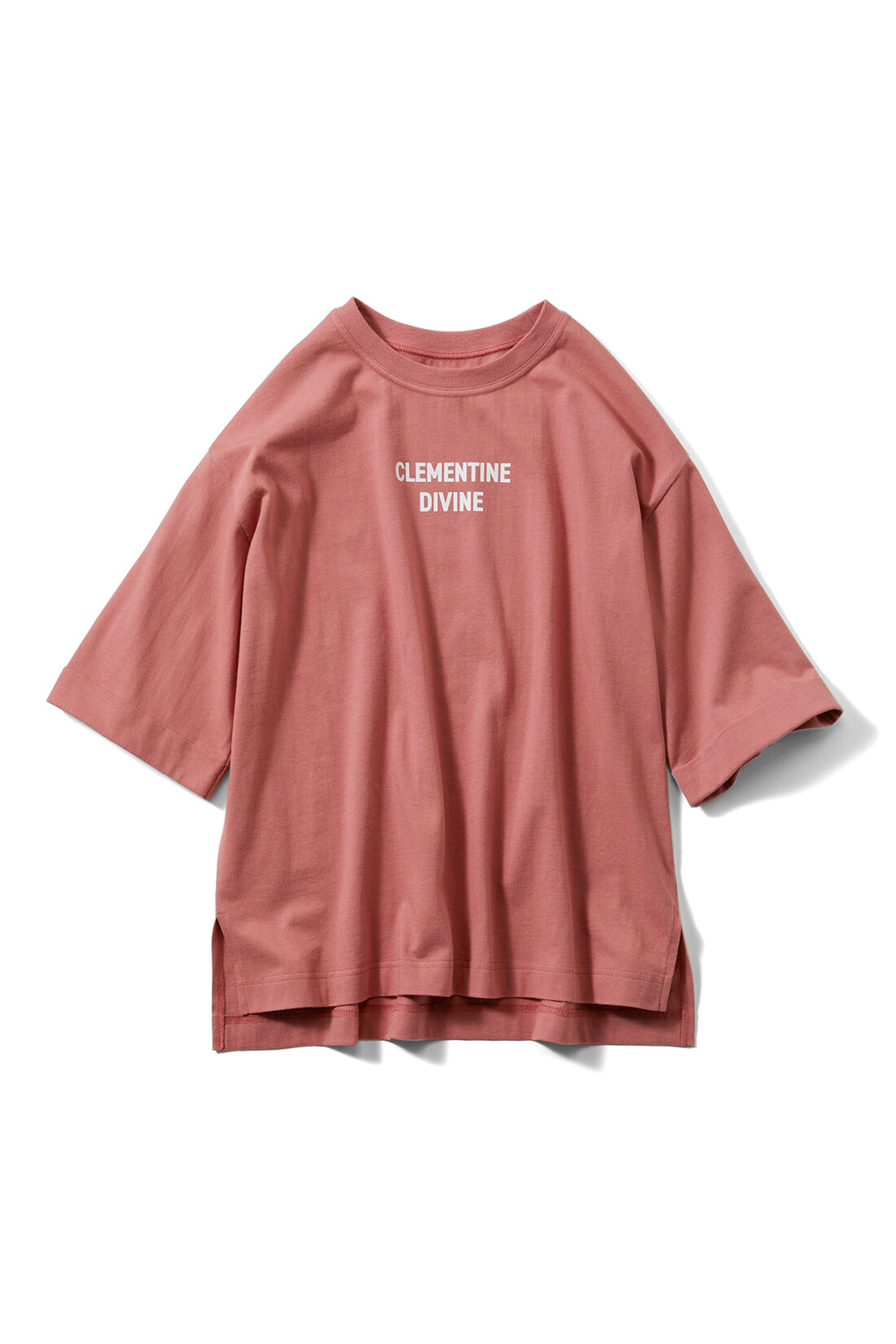 Live in comfort［リブインコンフォート］|リブ イン コンフォート×500色の色えんぴつコラボ トルコオーガニックコットン五分袖Tシャツ|〈ダスティーピンク〉CLEMENTINE DIVINE　手のひらで包み込むクレメンティンのオーブ色