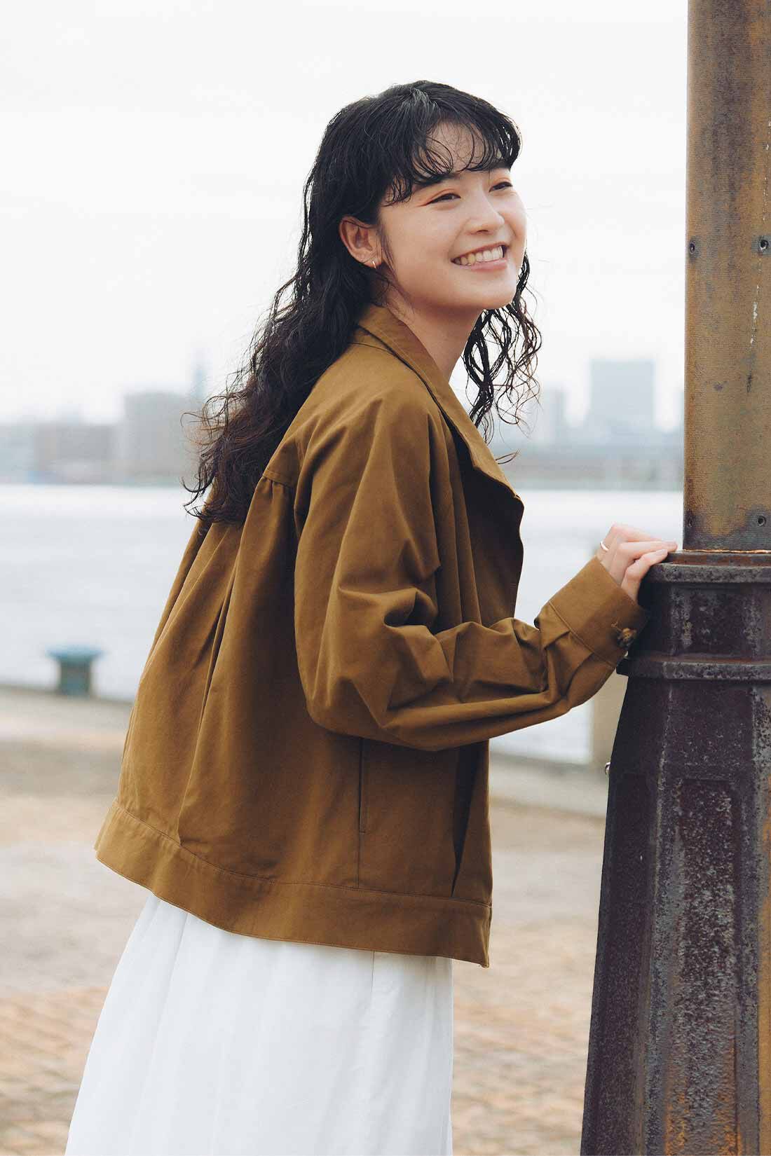 Live in comfort［リブインコンフォート］|リブ イン コンフォート 莉子さんとつくった パリの蚤の市にありそうなアンティーク風ジャケット〈キャメル〉