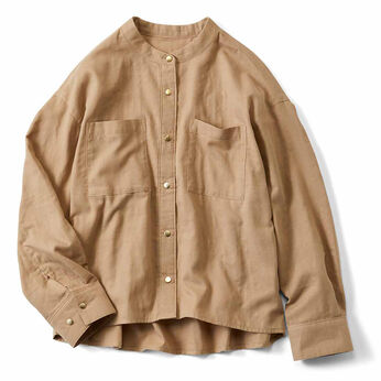 Live in  comfort | やわらかなコットンＷＧシャツ　リブイン