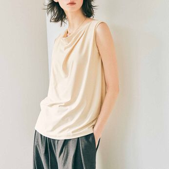flufeel［フラフィール］ | コーデ迷子から解放！華やぐドレープブラタンク