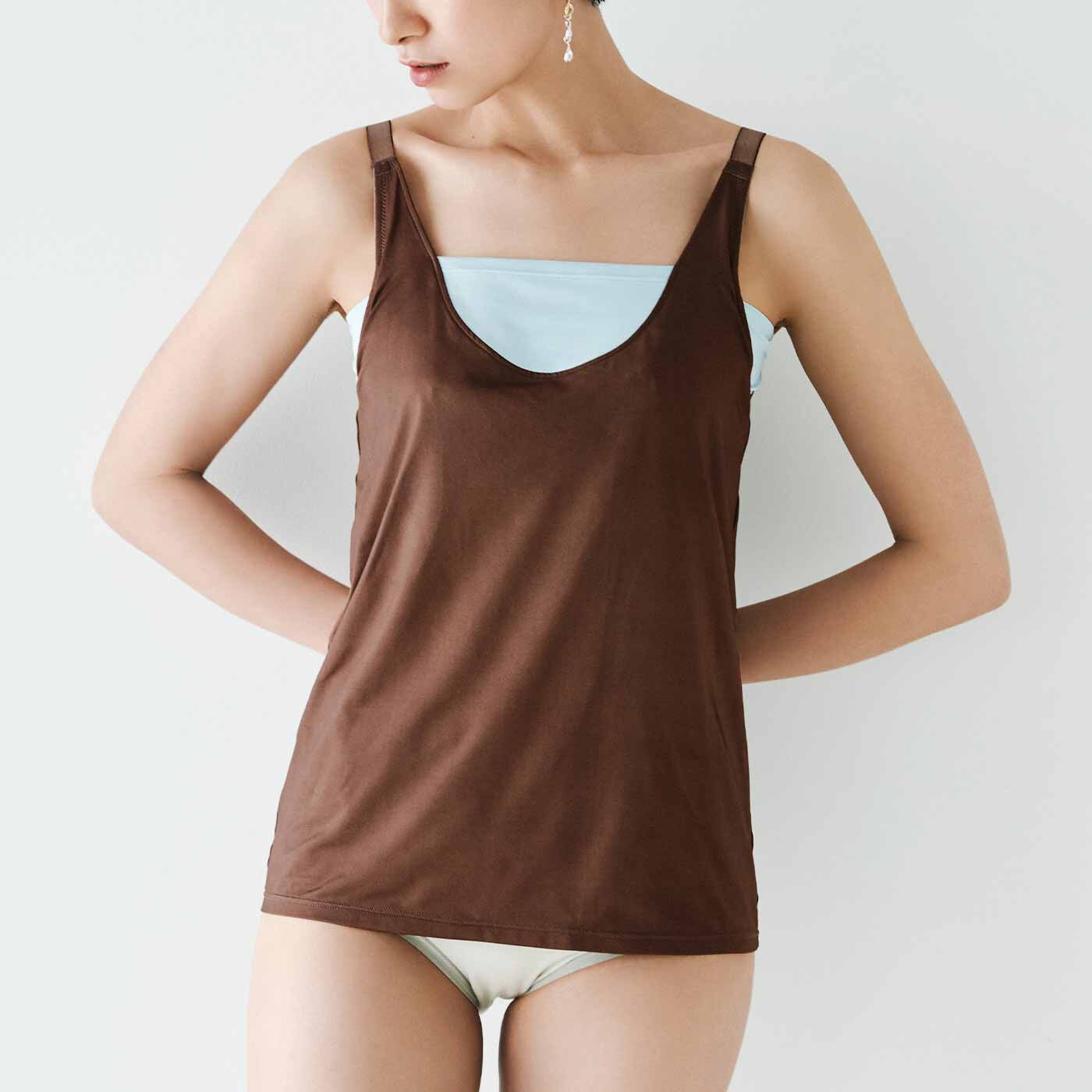 flufeel|大きいさんも快適な らくにきれいをかなえる ワイヤーで支えるブラキャミソール〈L～3L〉の会