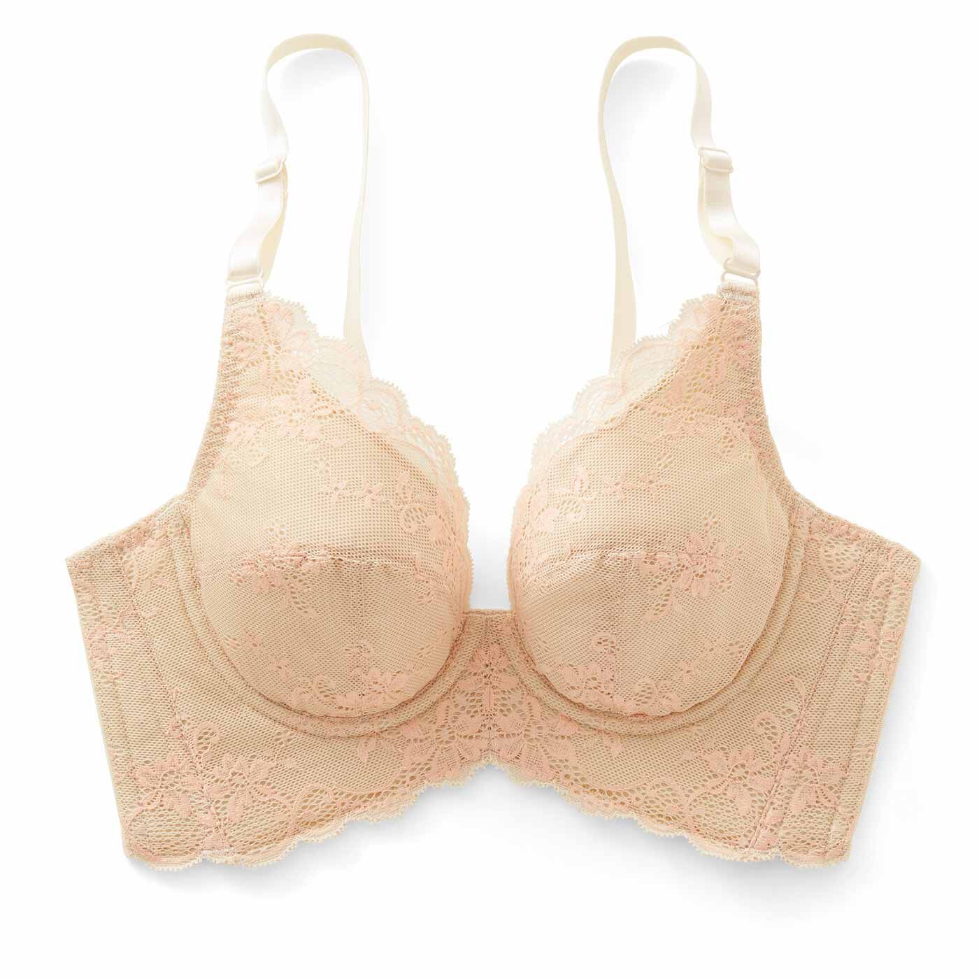 flufeel|横顔美人なボディーになれる バスト整え 艶（あで）やかなバタフライシェイプブラの会|〈サーモン〉