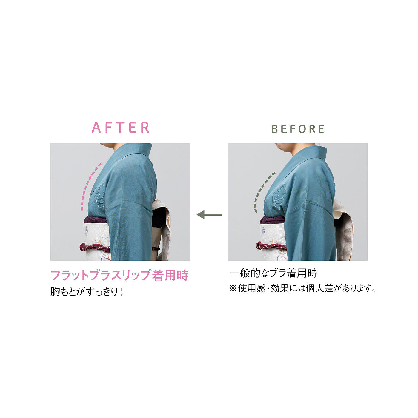 flufeel［フラフィール］|ボリュームおさえて着物もワンピースもすっきり決まる　フラットブラスリップ〈S～LL〉の会