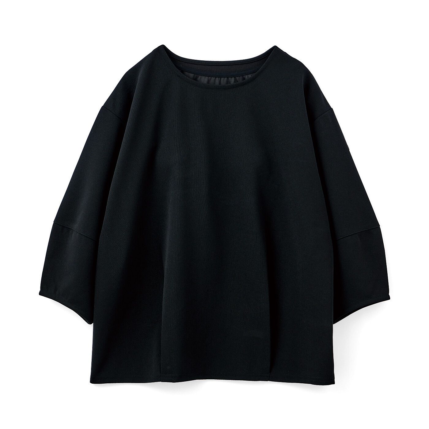 flufeel|着るだけ背筋ピン！　肩甲骨サポートヨガ気分　カップ付きトップスの会|〈ブラック〉