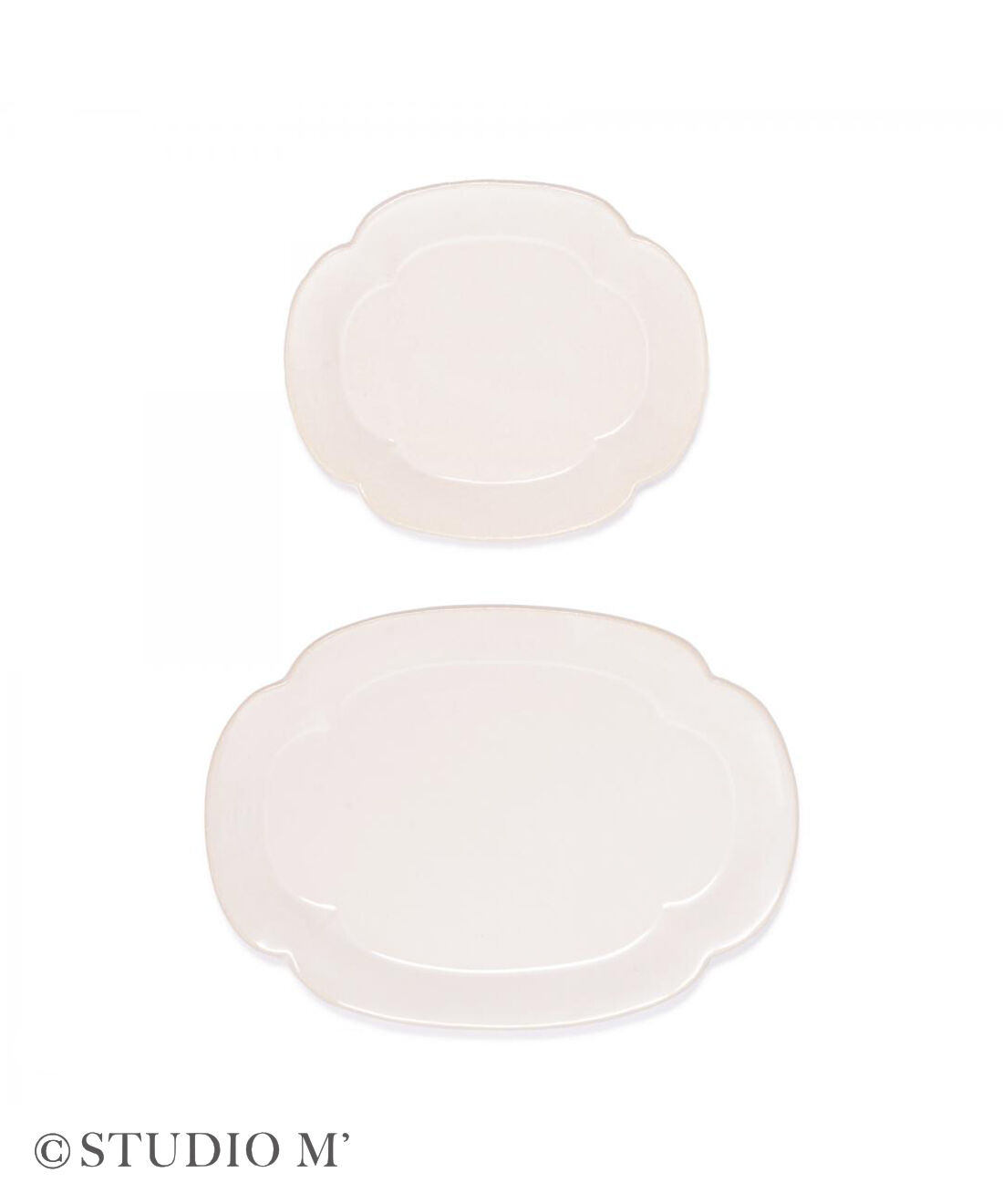 フェリシモの雑貨 Kraso|リアン 取皿 白|お届けサイズは画像上です。