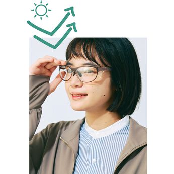 フェリシモの雑貨Kraso［クラソ］ | 曇りにくい花粉グラス 〈スモーククリア〉
