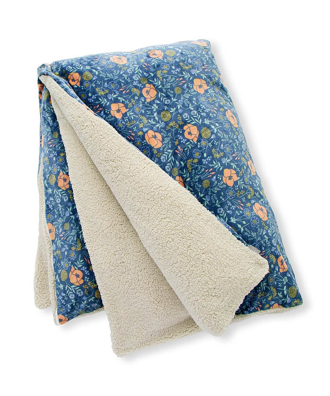 フェリシモの雑貨 Kraso|クーフゥ　眠りに至福の肌心地 毛布いらず　ほかとろ掛け布団カバー〈木陰の花々〉〈セミダブル〉の会|〈ネイビー〉