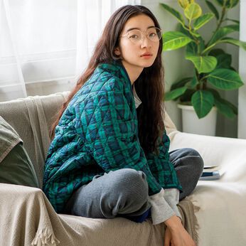 フェリシモの雑貨 Kraso | 軽くてあたたかな キルティングはんてん