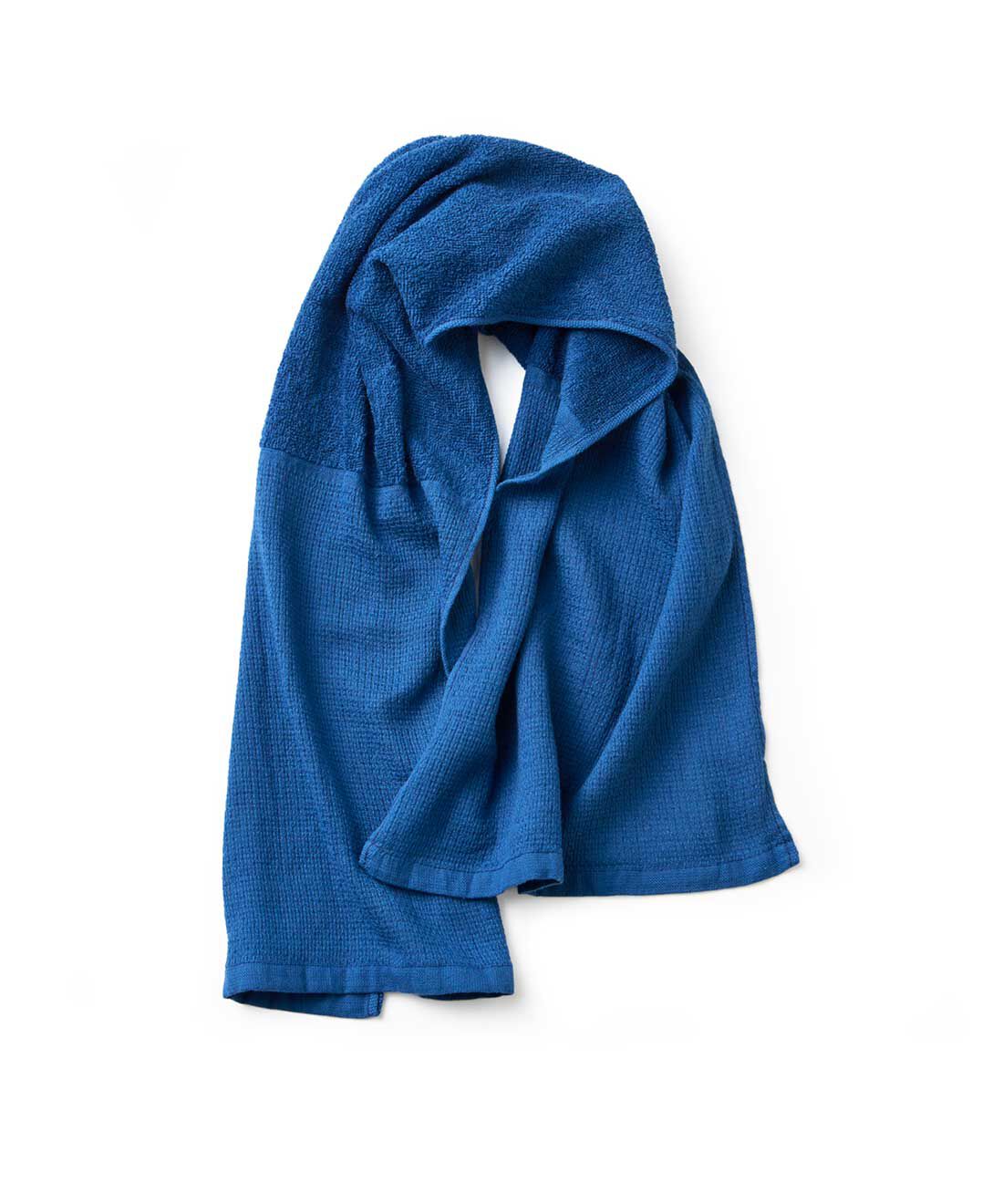 フェリシモの雑貨 Kraso|【今治タオル】パイル&times;平織で使いみちいろいろ 浴用にもおすすめのサウナタオルの会|〈ネイビー〉