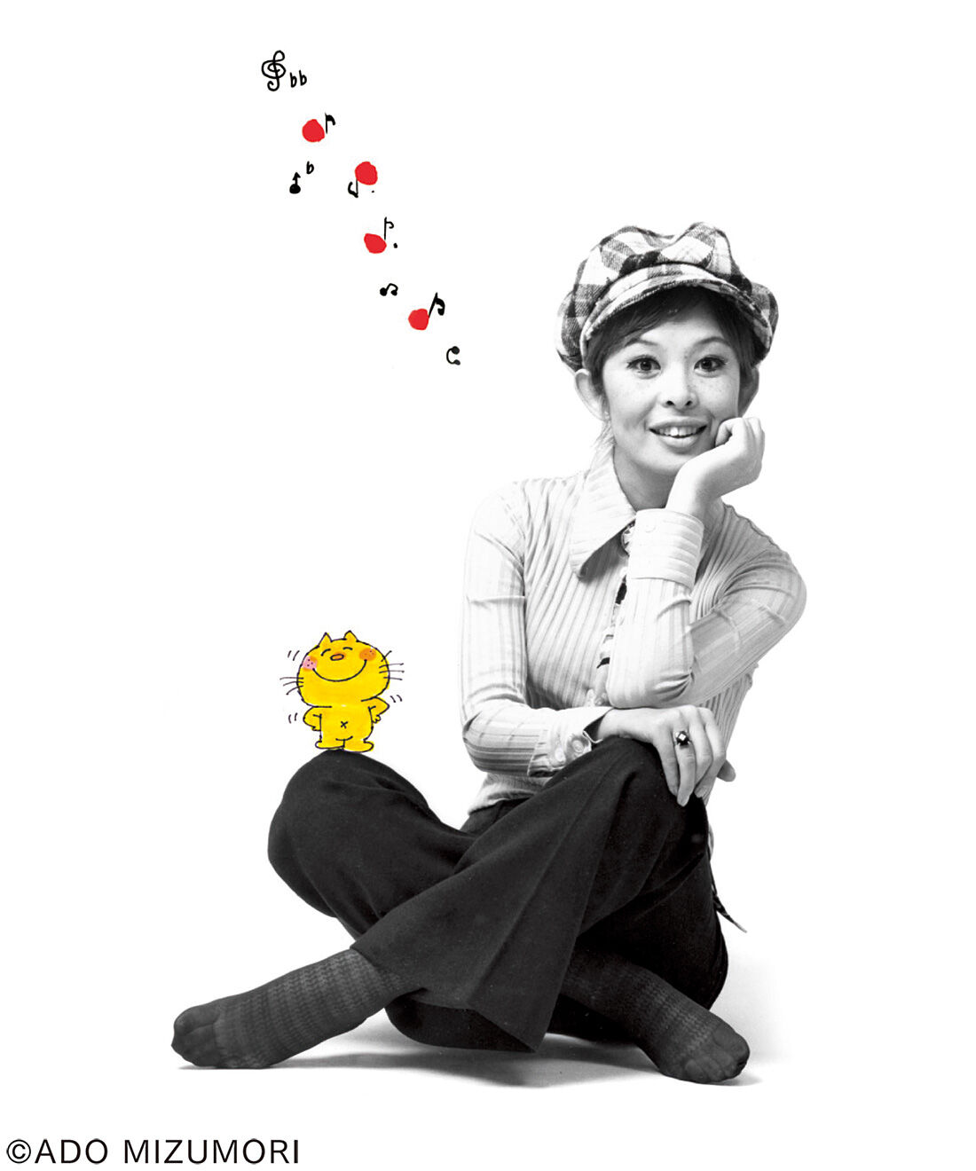 フェリシモの雑貨 Kraso|カワイイ！ 水森亜土　ジャカードがま口ポーチ〈ミント〉|1960年代にアクリルボードに両手で絵を描きながら歌を歌うという印象的なパフォーマンスで注目され、イラストレーター、画家、女優、ジャズ歌手など、多方面でめまぐるしく活躍中。「亜土ちゃん」の愛称で親しまれています。