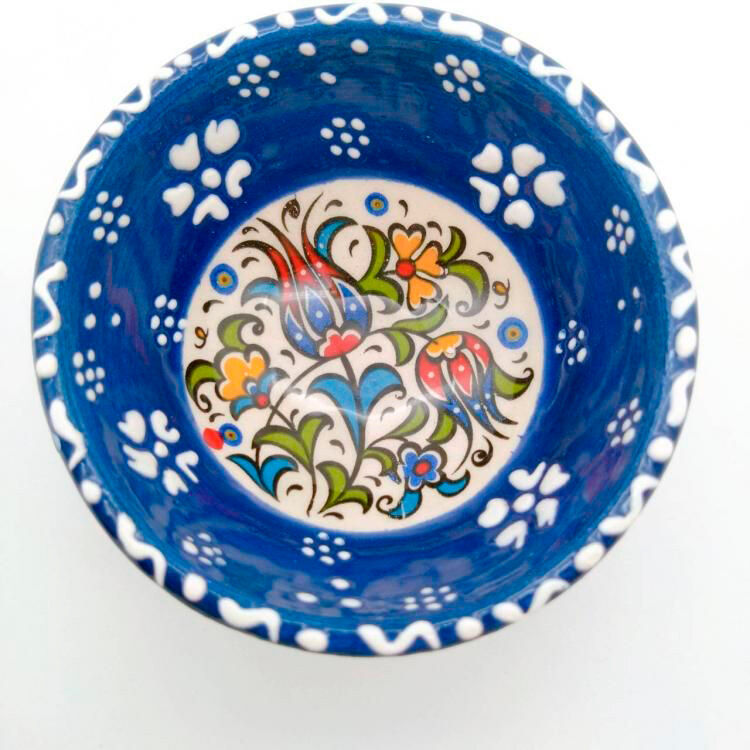 フェリシモの雑貨 Kraso|陶器Print Bowl（S）Blue