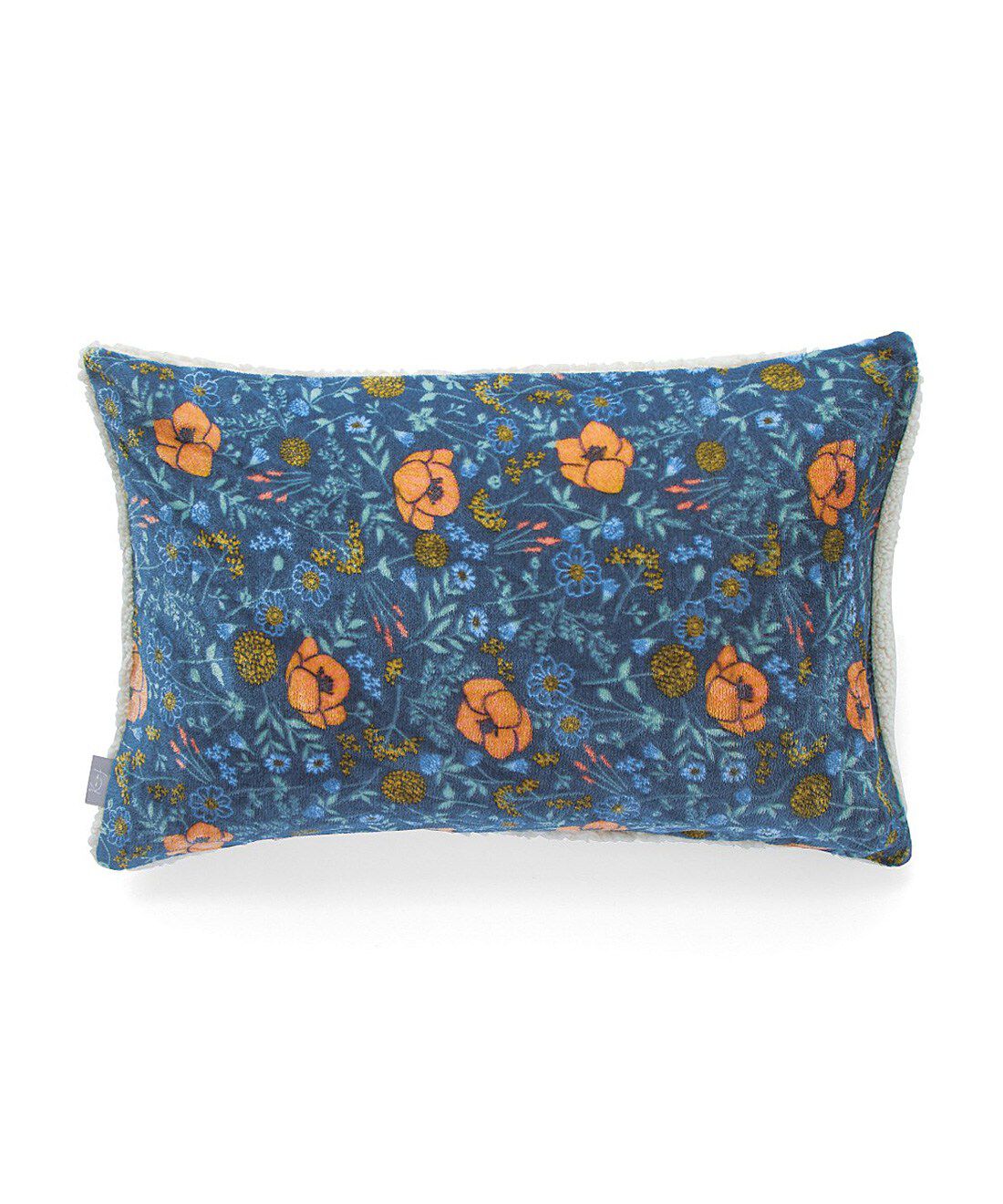 フェリシモの雑貨 Kraso|クーフゥ　眠りに至福の肌心地　ほかとろリバーシブル枕カバー〈木陰の花々〉の会|〈ネイビー〉