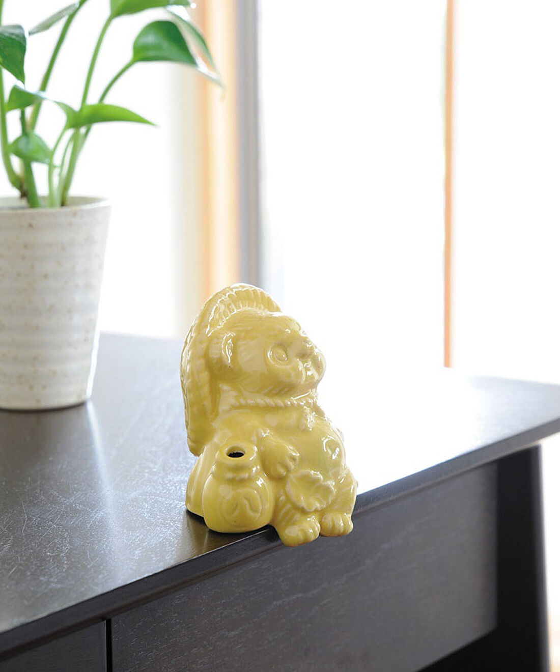 フェリシモの雑貨 Kraso|信楽焼Ｔａｎｕｔａｎｕ〈イエロー〉