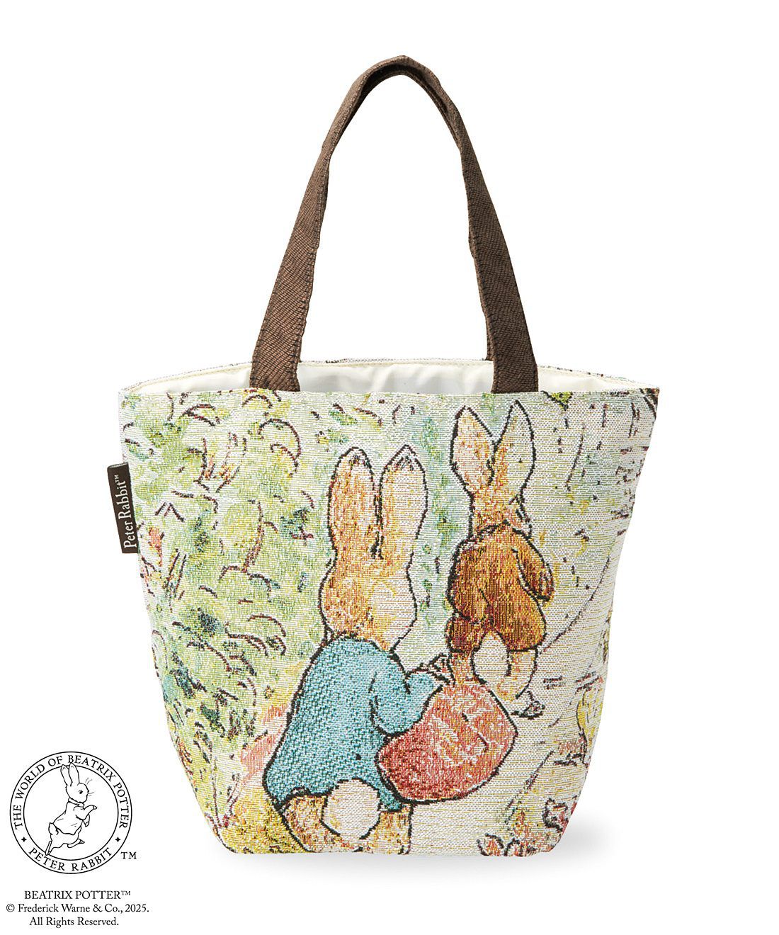 フェリシモの雑貨 Kraso|ピーターラビット（TM）　物語のワンシーンに思いを馳せる　ゴブラン織りまち付きバッグの会|〈back〉