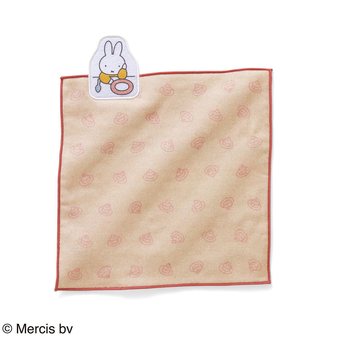 フェリシモの雑貨 Kraso|ミッフィーサークル　ワッペン付きガーゼパイルハンカチの会|〈ごはん〉