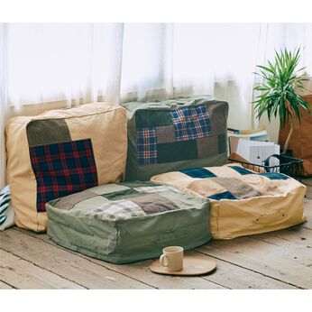 フェリシモの雑貨 Kraso | パッチワーク風　布団収納ケース