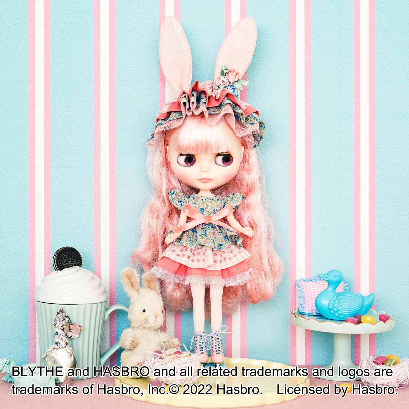 Couturier[クチュリエ]|うさ耳とフリルがかわいい ドール用花柄のコスチュームとヘッドドレスのキット