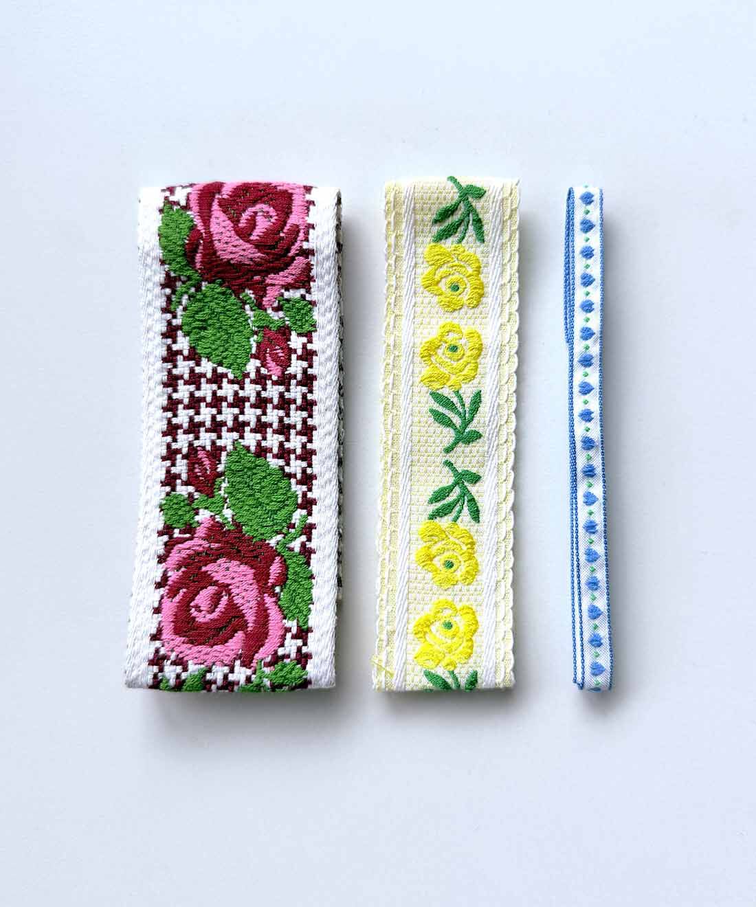 Couturier[クチュリエ]|老舗リボン店から見つかった ヴィンテージチロリアンテープ|●1回のお届けセットの一例です。