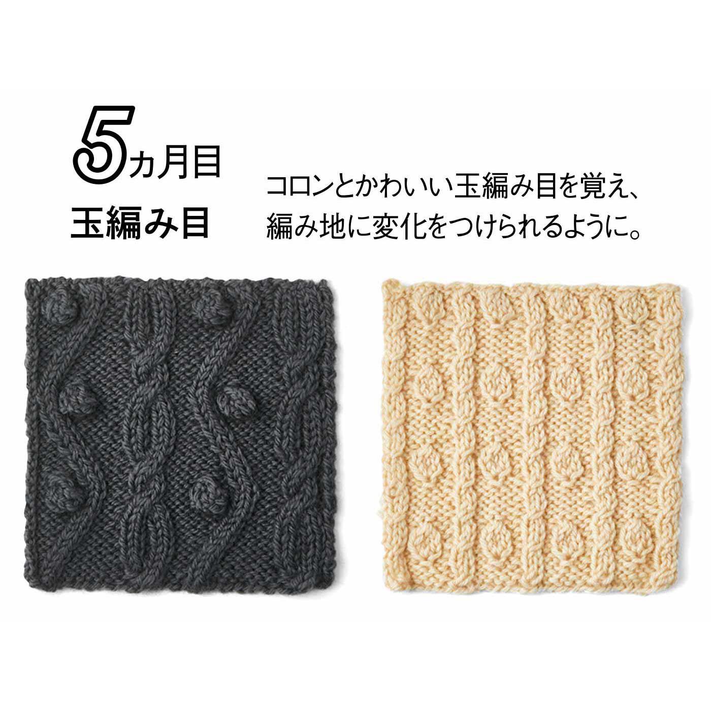Couturier[クチュリエ]|【初回特別価格　6回エントリー】「はじめてさんのきほんのき」棒針編みアラン模様レッスンの会