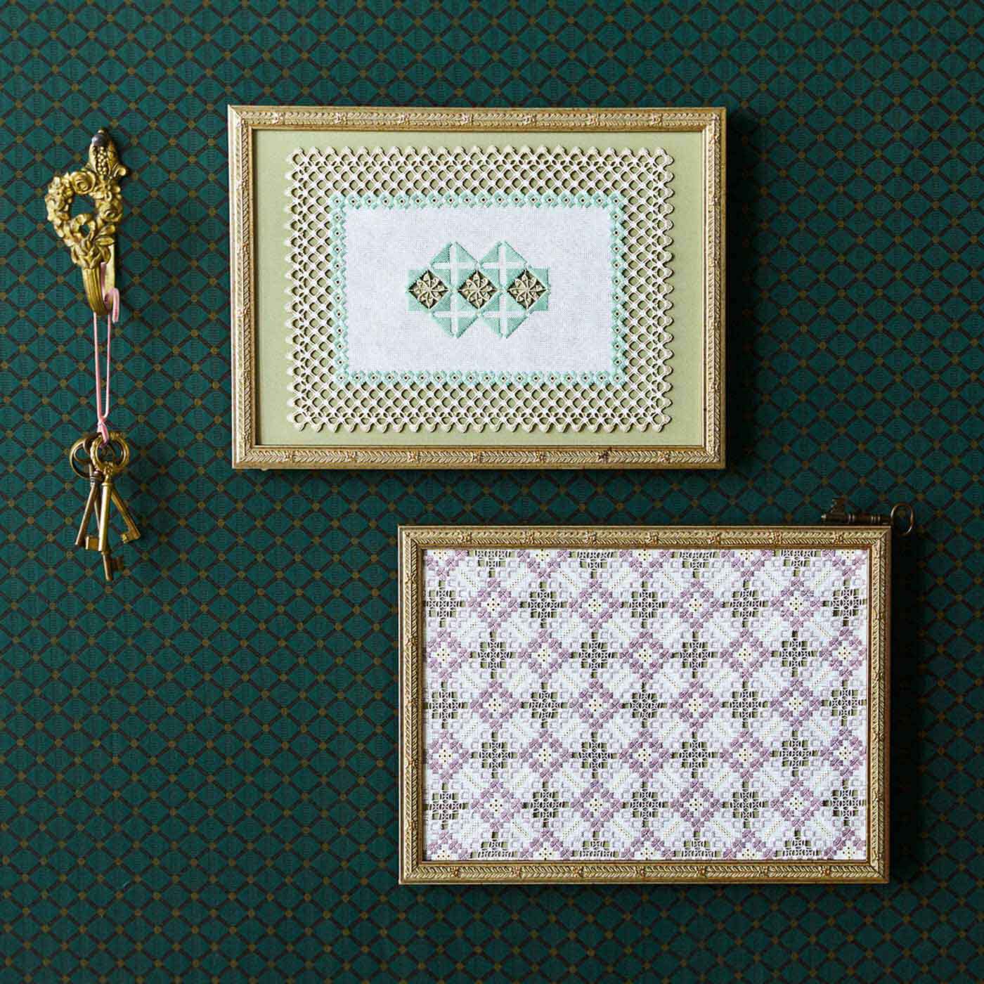 Couturier|【タイプが選べる】美しい針仕事と時を過ごす フレームに飾れるハーダンガー刺しゅう|※フレームはセットされていません。