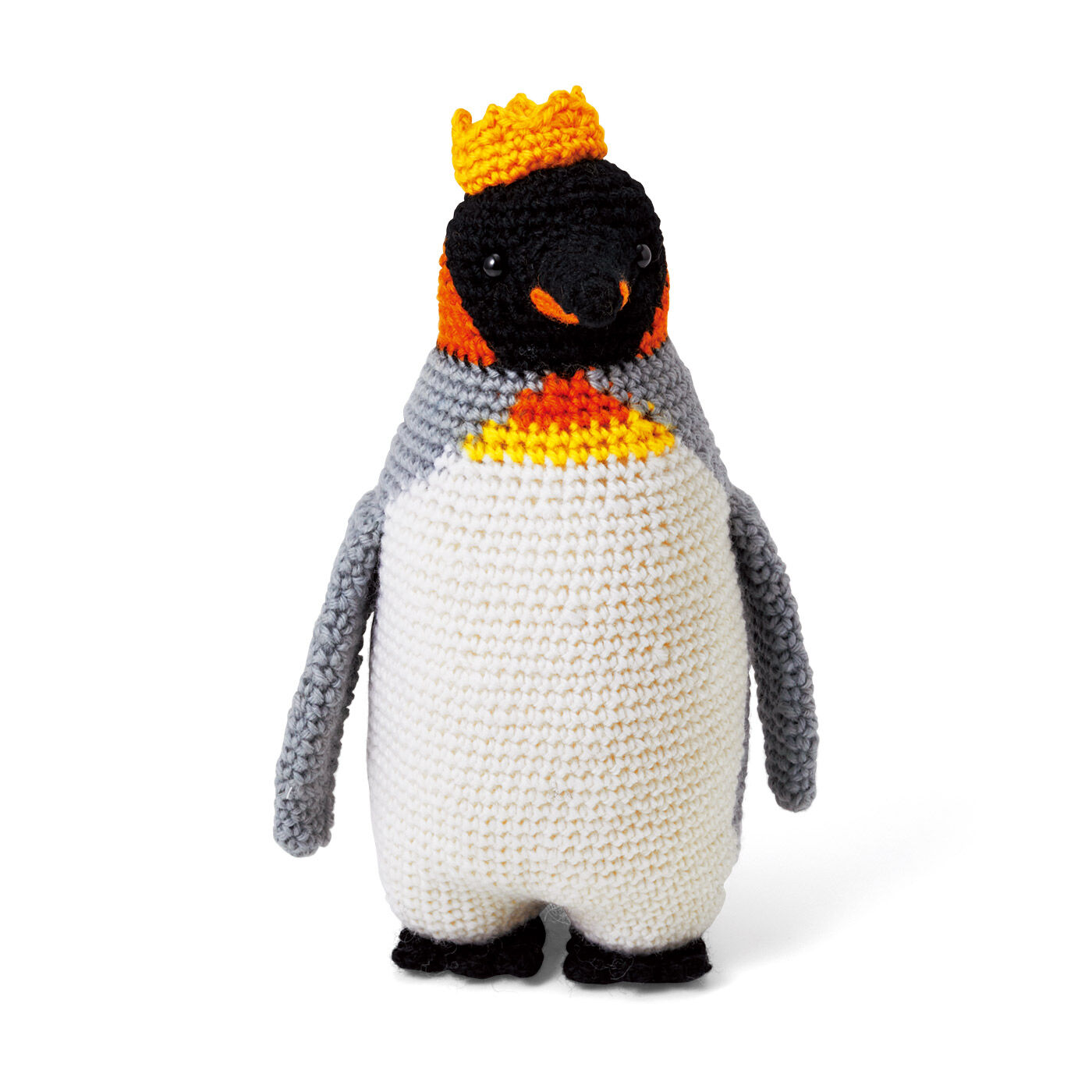 Couturier[クチュリエ]|旭山動物園・ボルネオの森応援商品　ハッピートイズプロジェクト　おさんぽ大好きキングペンギン編みぐるみ|キングペンギン編みぐるみ
