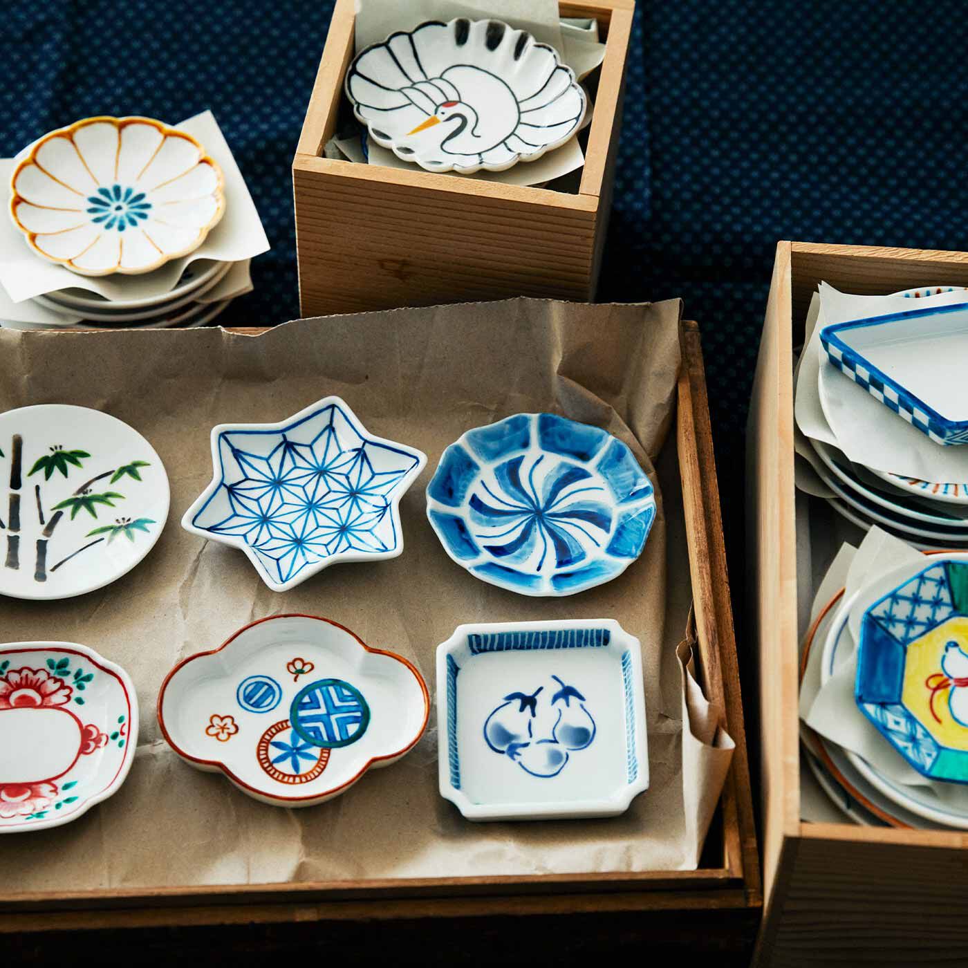 Couturier|【タイプが選べる】おうちで絵付け体験　骨董風な絵柄を楽しむ 豆皿・小皿