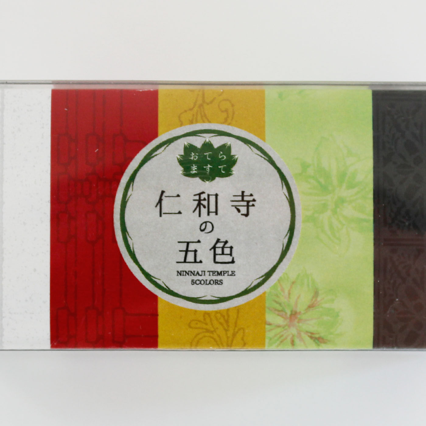 ミニツク|おてらますて「仁和寺の五色」|五つの景色の解説付きオリジナルパッケージに収納できます。