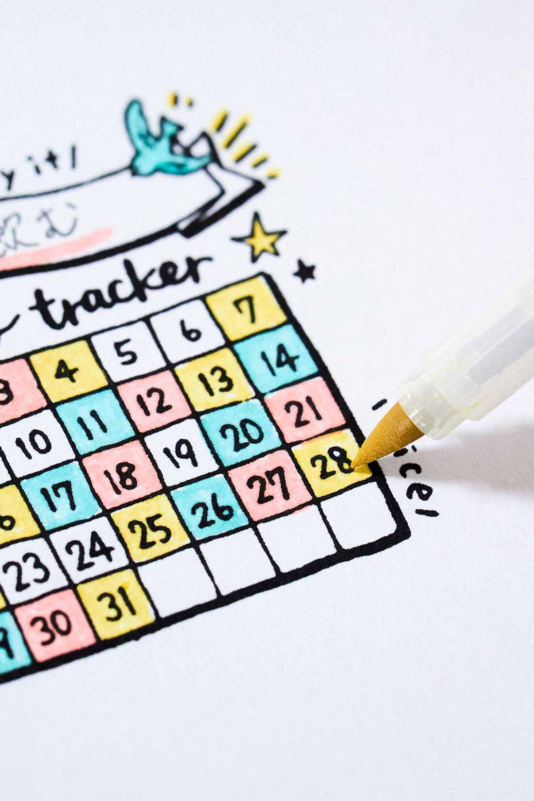 ミニツク|上から塗ってもにじまない きれい色カラーツインペン〈6本セット〉の会|スタンプの上からでもにじまずきれいに描ける水性顔料インク。