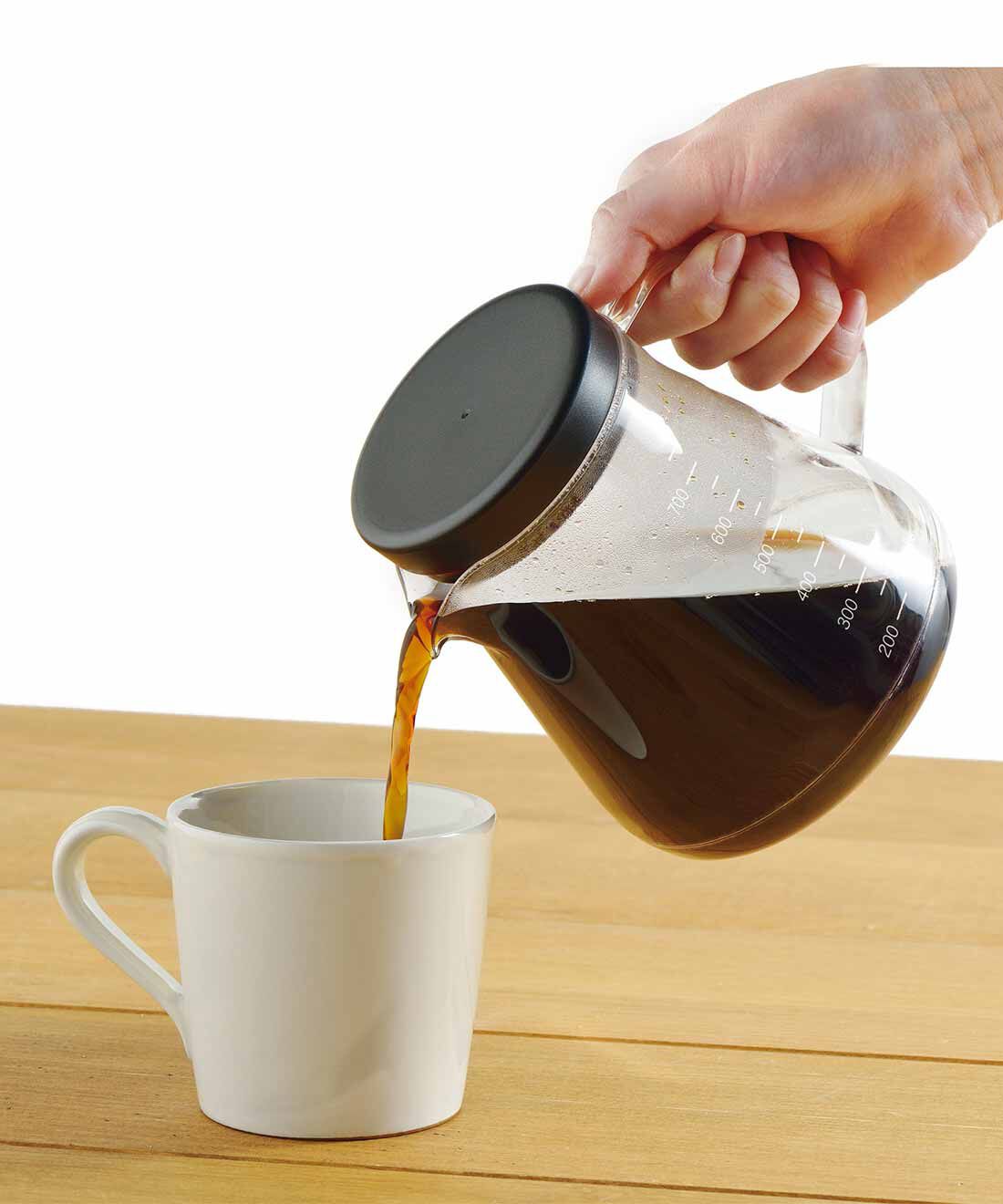 ミニツク|割れにくい　ペーパーレスドリッパー付きコーヒーサーバー（2-way 750ml）