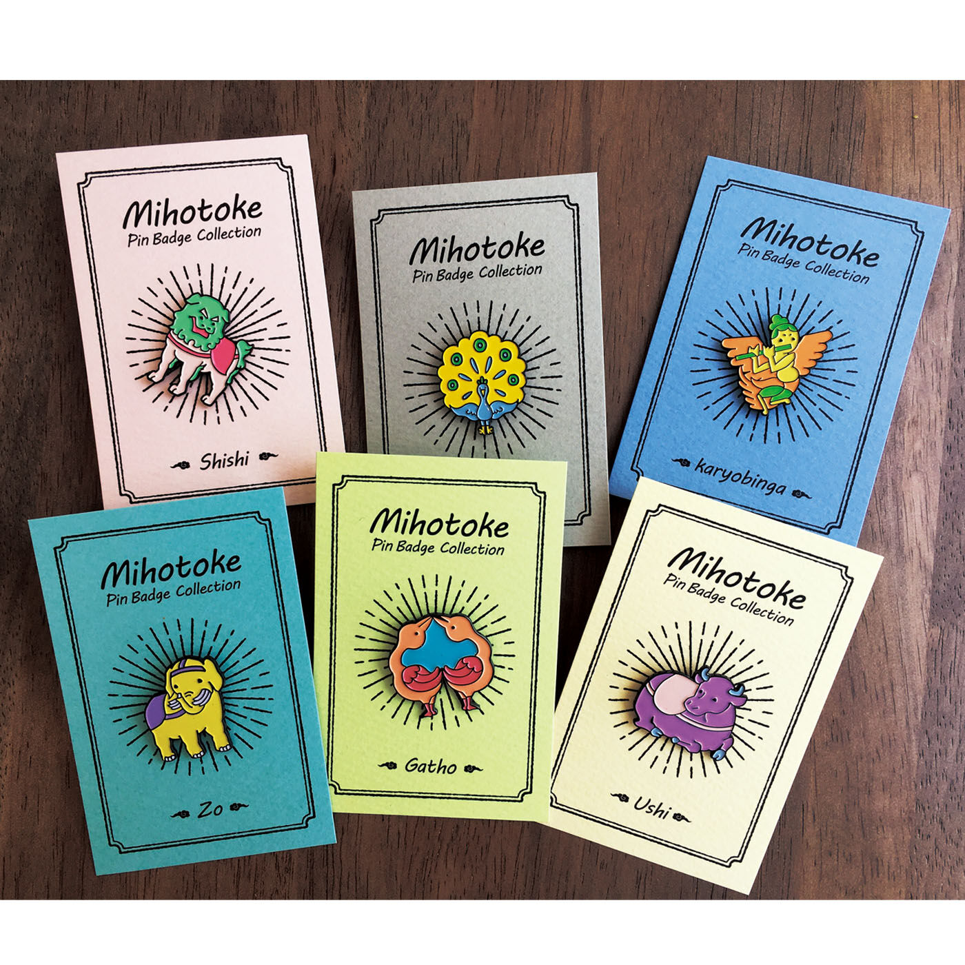 ミニツク|みほとけピンバッジコレクション 仏世界の動物たちの会