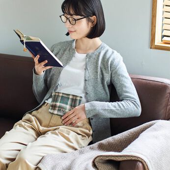 CCP | 真綿づかいへリンボーンチェックのまわたんぽカイロ