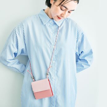 CCP | LITALICO×C.C.P　ネックウォレット〈サクラベージュ〉