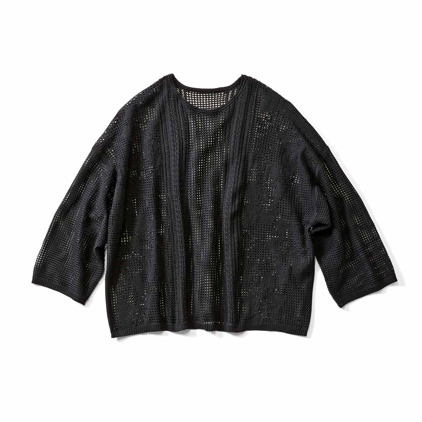 IEDIT［イディット］|レース風トップス〈ブラック〉ＩＥ