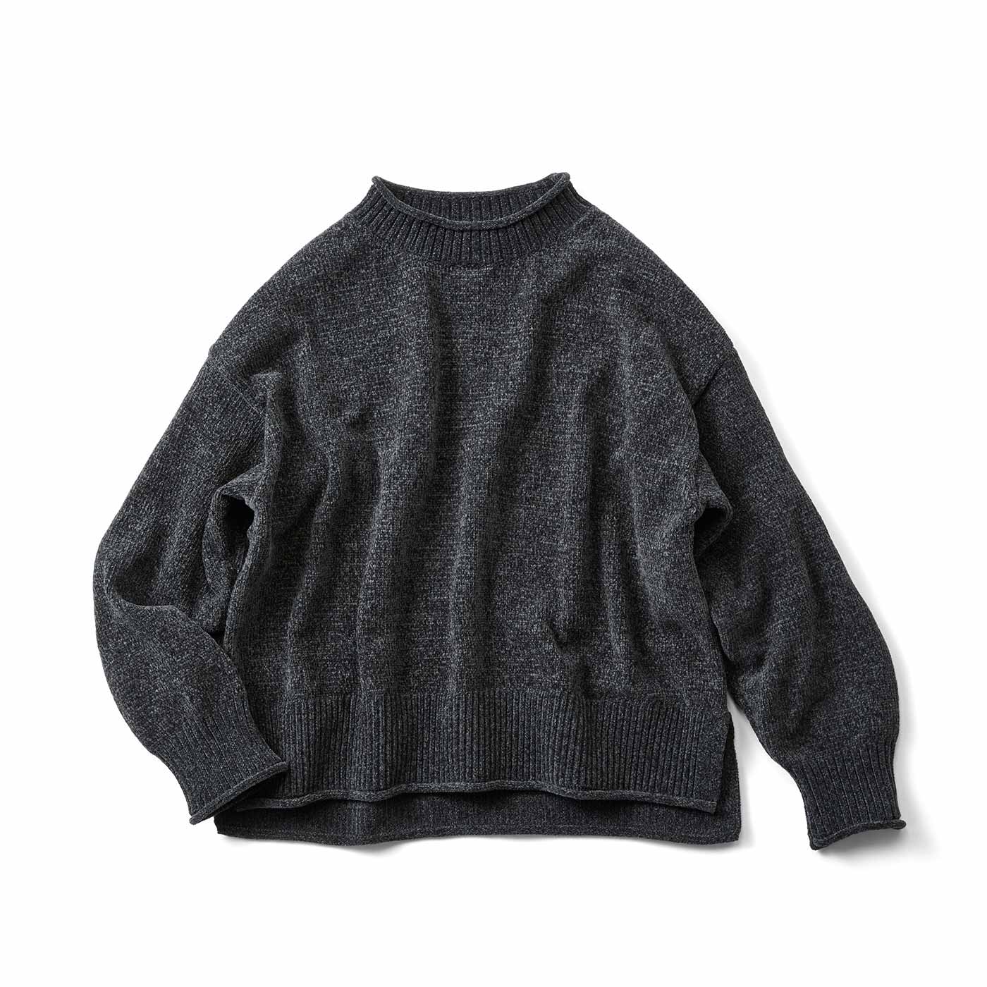 IEDIT［イディット］|なめらかモールニット〈グレー〉ＩＥ