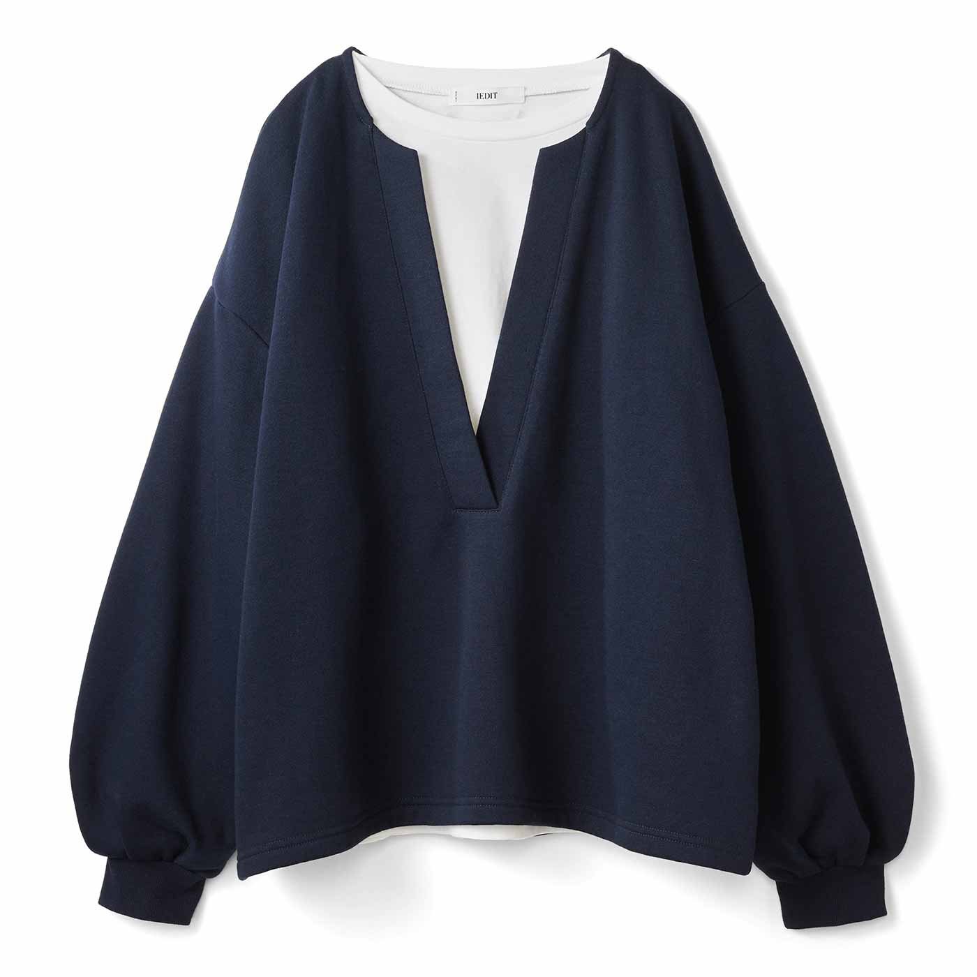 IEDIT［イディット］|キーネックスウェットセット〈ネイビー〉ＩＥ