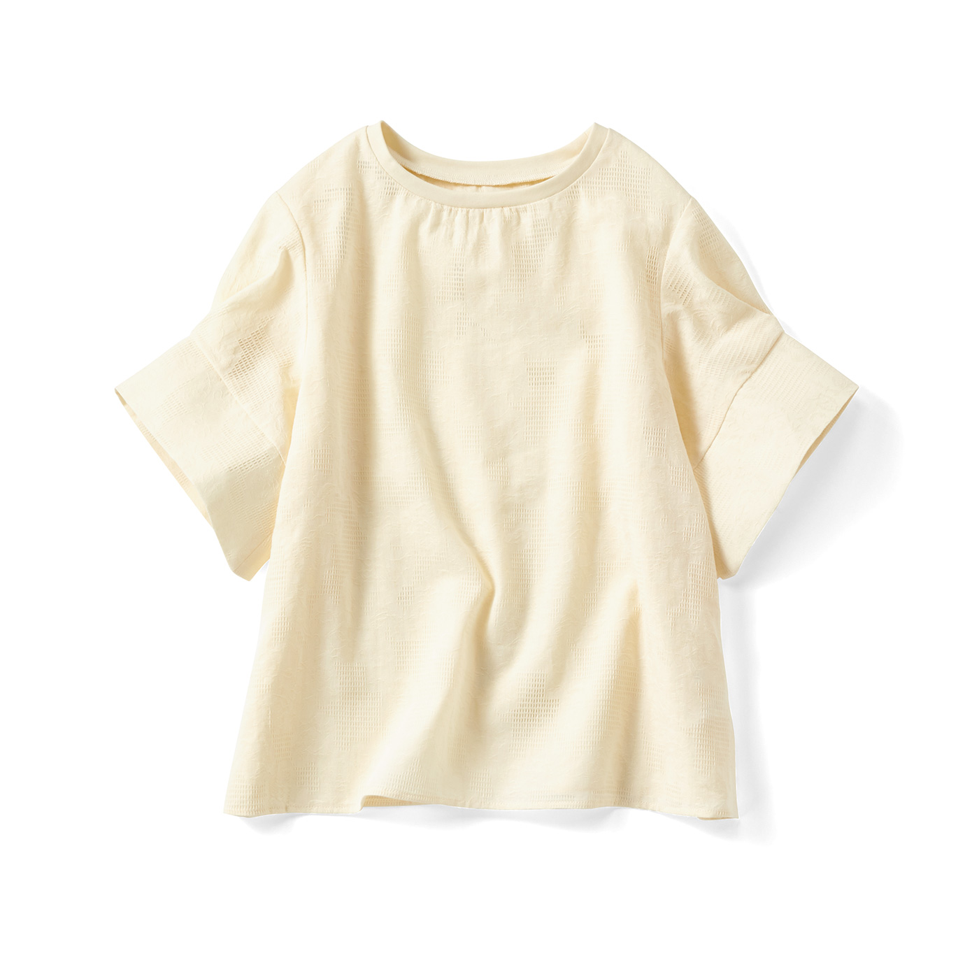 IEDIT|ＩＥふんわり袖ブラウス〈オフホワイト〉