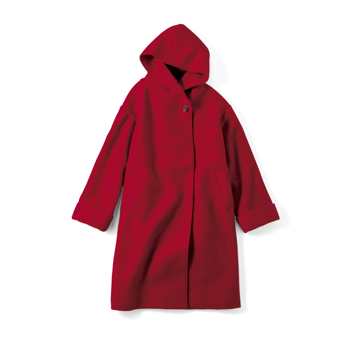 IEDIT|スライバーロングコート〈レッド〉ＩＥ