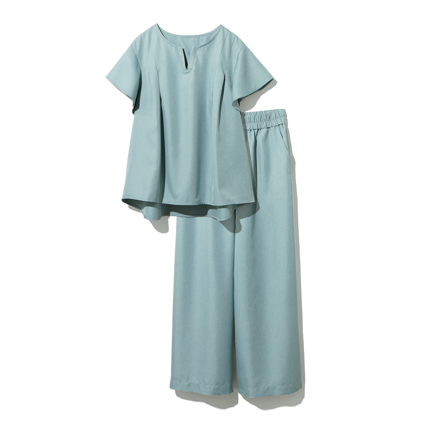 IEDIT|落ち感セットアップ〈ブルーグリーン〉ＩＥ