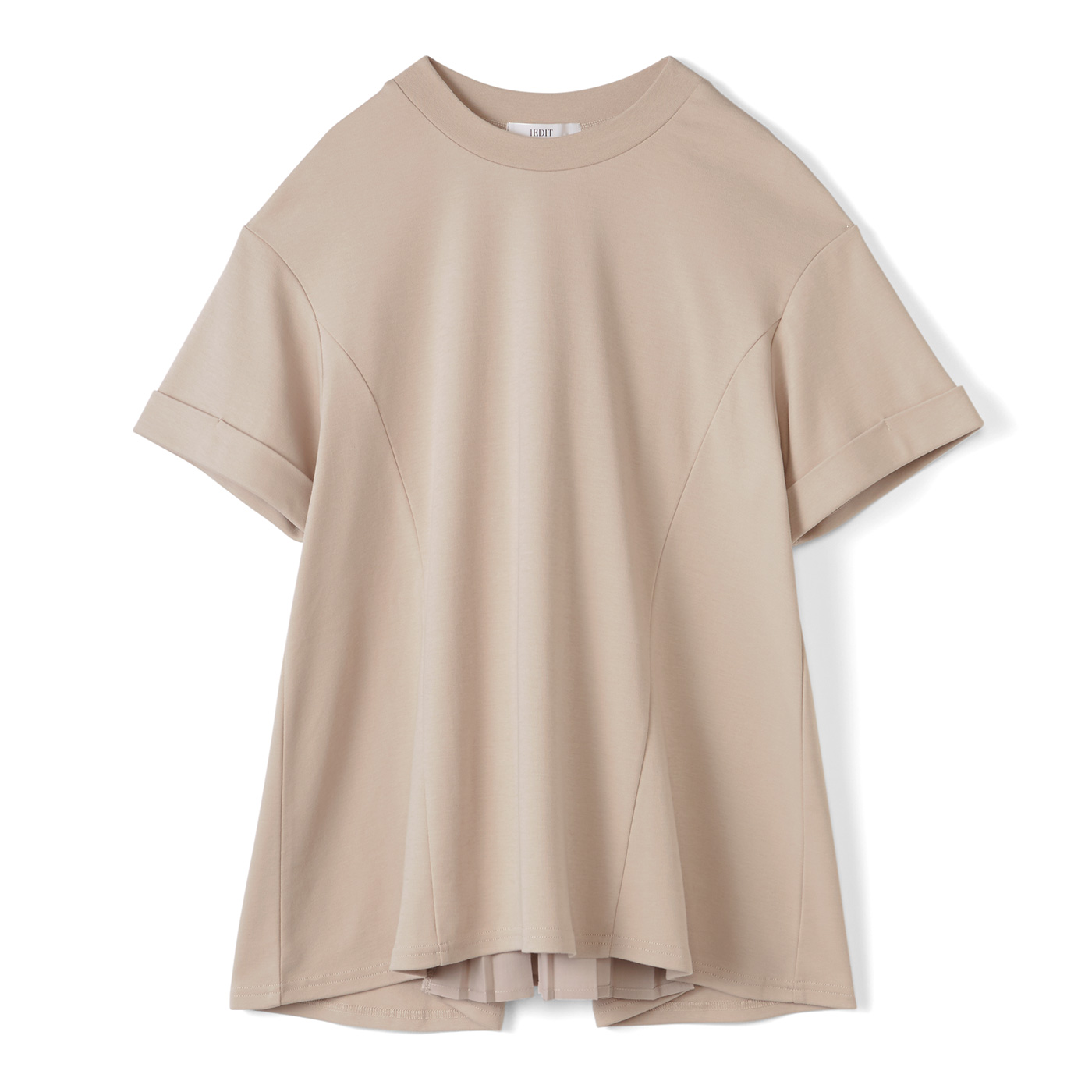 IEDIT|バックプリーツデザイントップス〈グレージュＩＥ