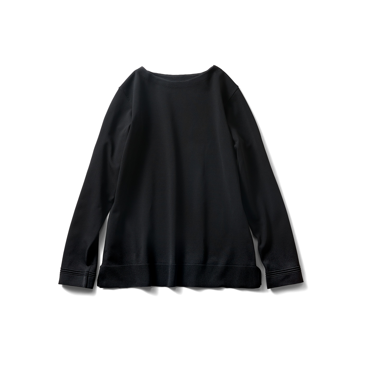 IEDIT［イディット］|原着糸すっきりニット〈ブラック〉ＩＥ