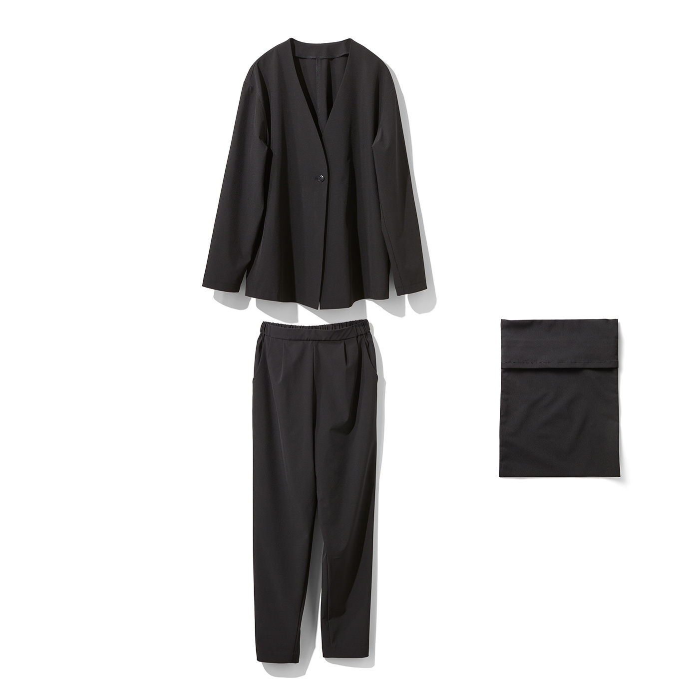 IEDIT［イディット］|パッカブルスーツ〈ブラック〉ＩＥ