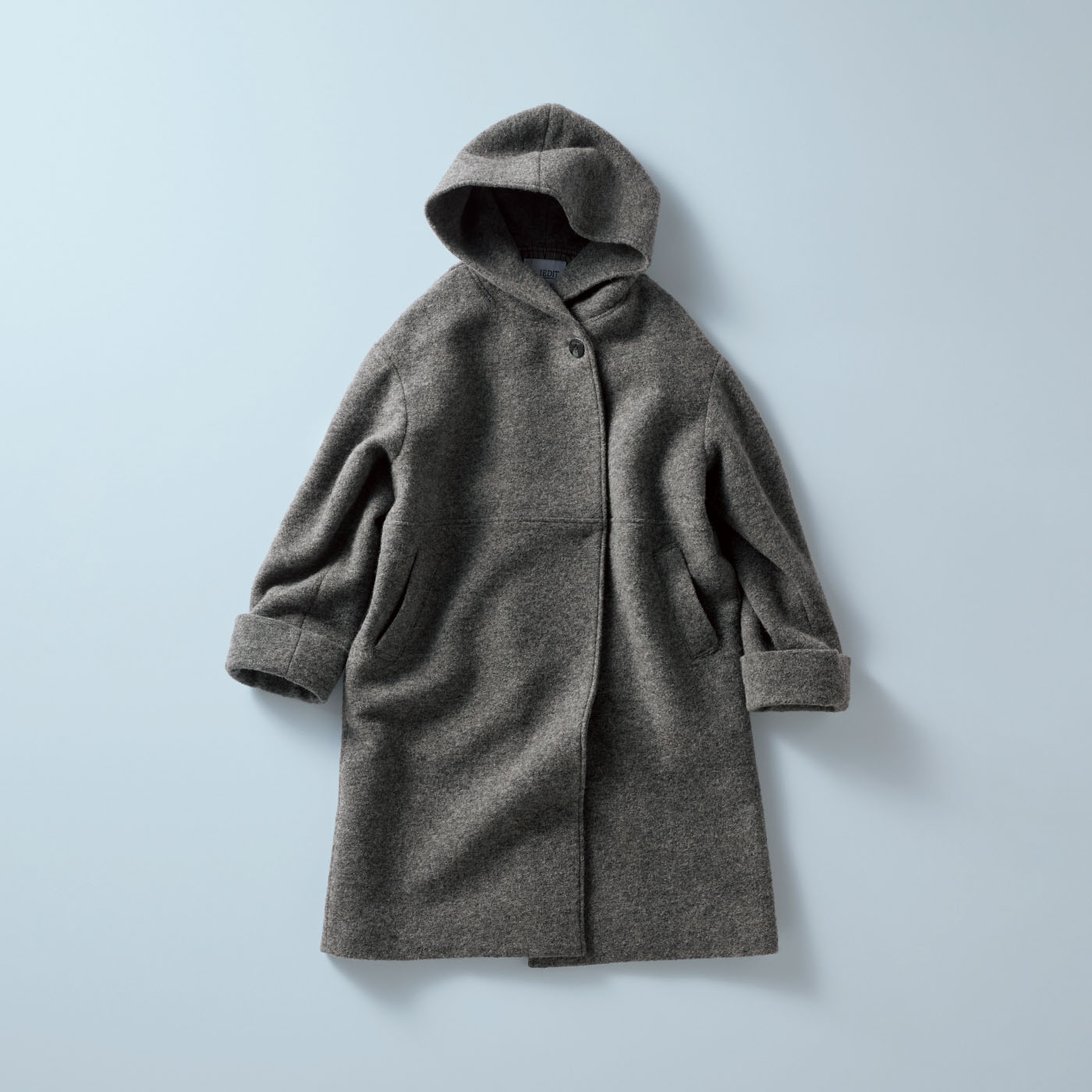 IEDIT|スライバーロングコート〈グレー〉ＩＥ