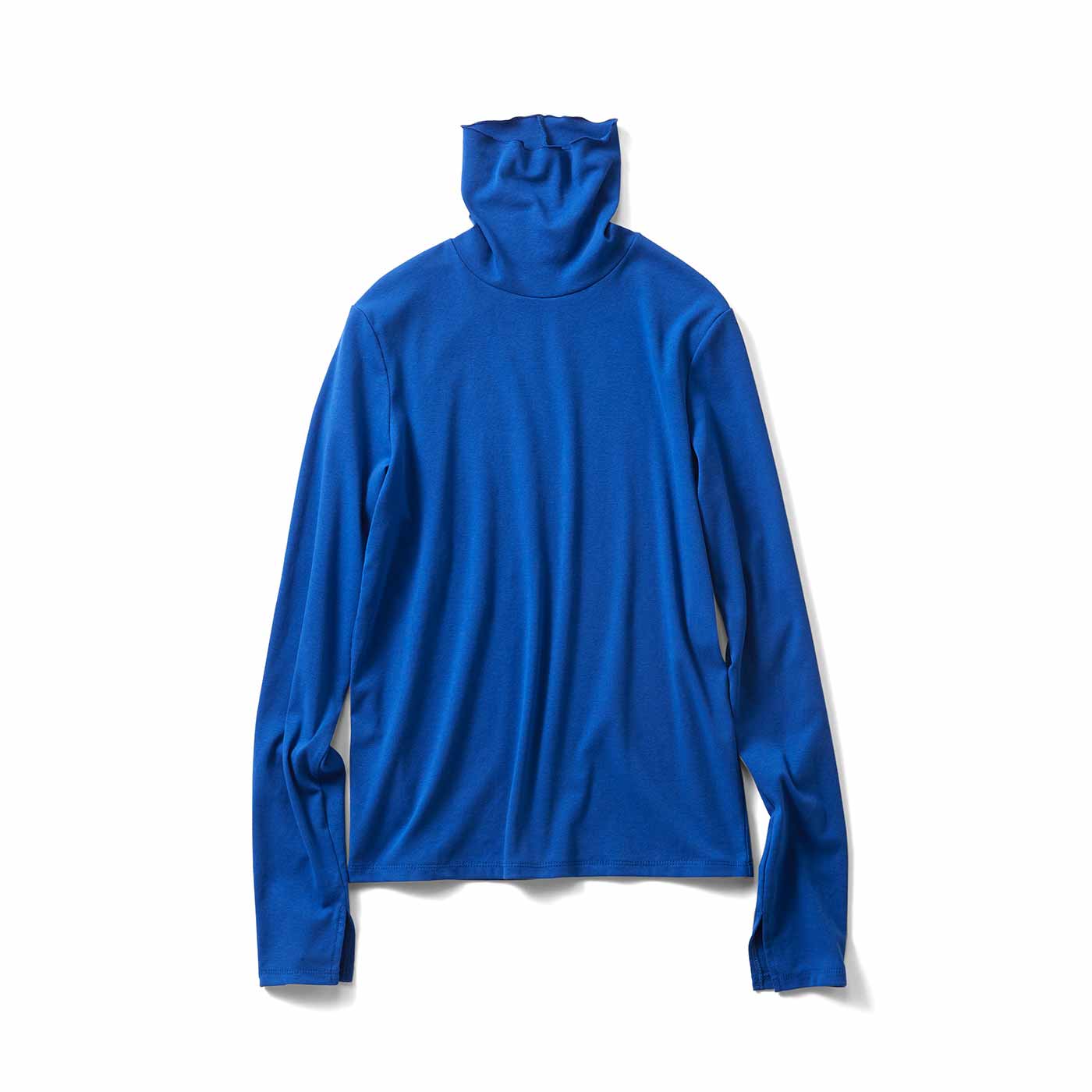 IEDIT|野々村さんタートルネックトップス〈ブルー〉ＩＥ