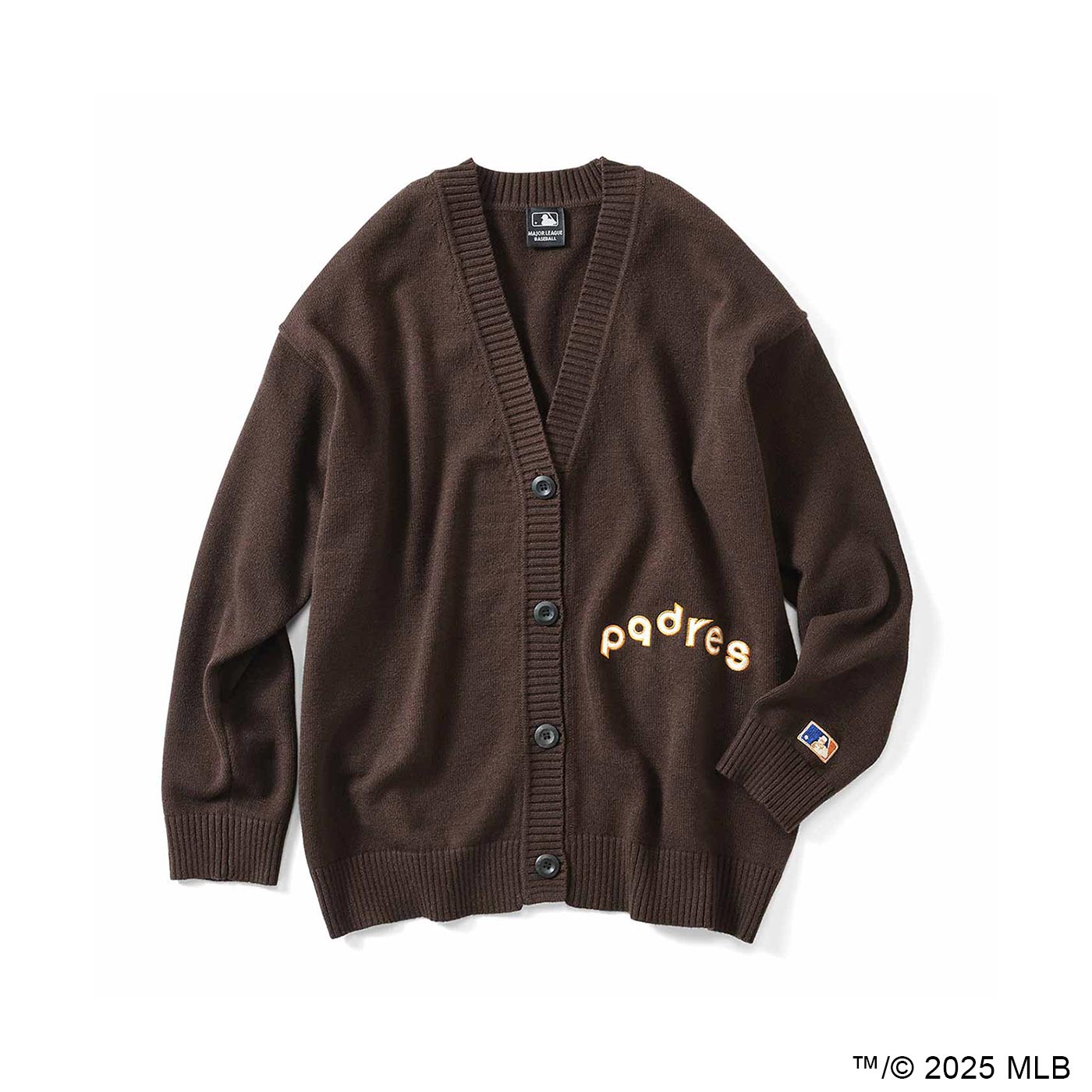 IEDIT|ＭＬＢニットカーディガン〈ダークブラウン〉ＩＥ