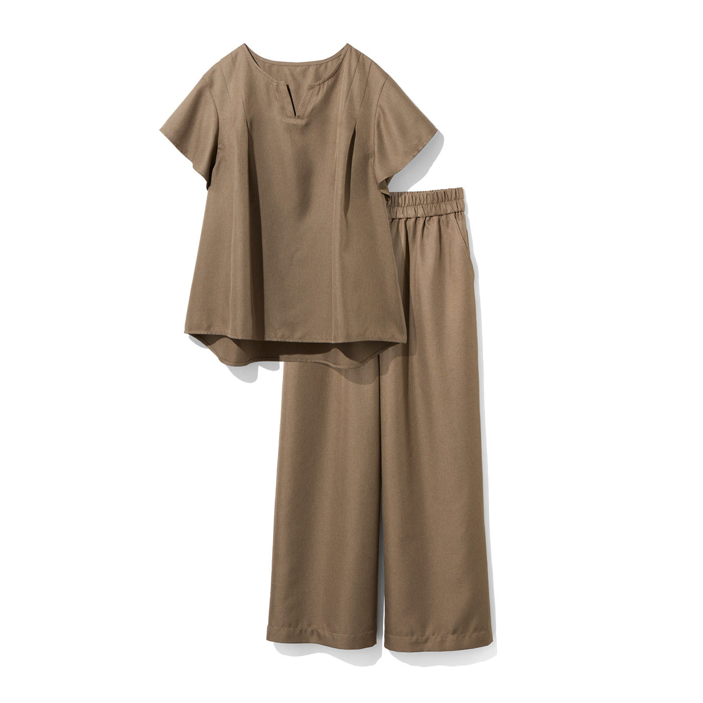 IEDIT|落ち感セットアップ〈カーキブラウン〉ＩＥ