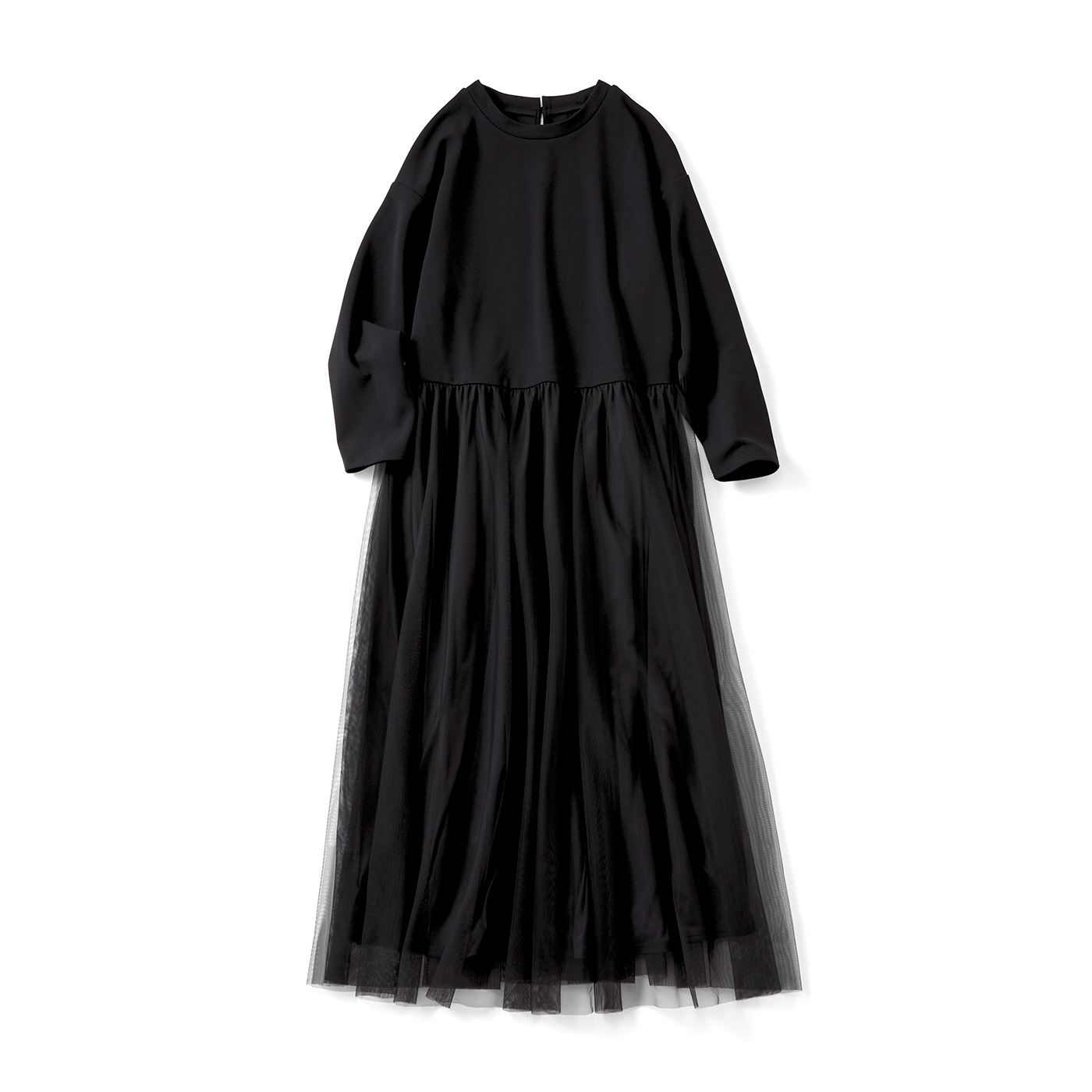 IEDIT|カットチュールドッキングワンピ〈ブラック〉ＩＥ