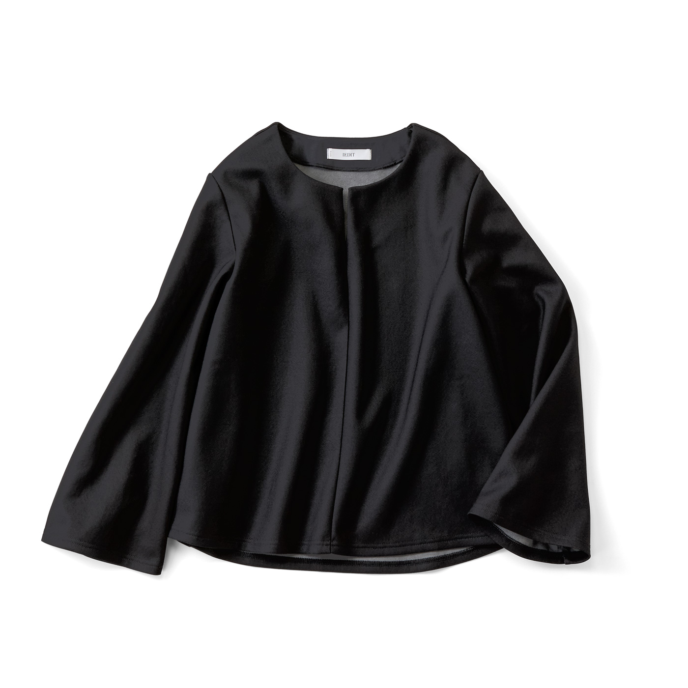IEDIT|ほっと適温トップス〈ブラック〉ＩＥ
