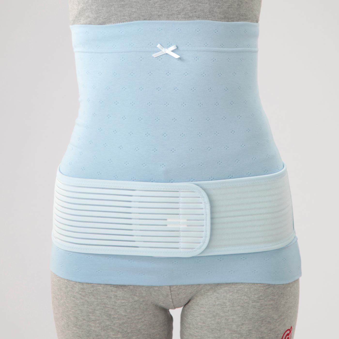 FELISSIMO PARTNERS|ズレにくい腹巻き付き骨盤ベルト〈ブルー〉